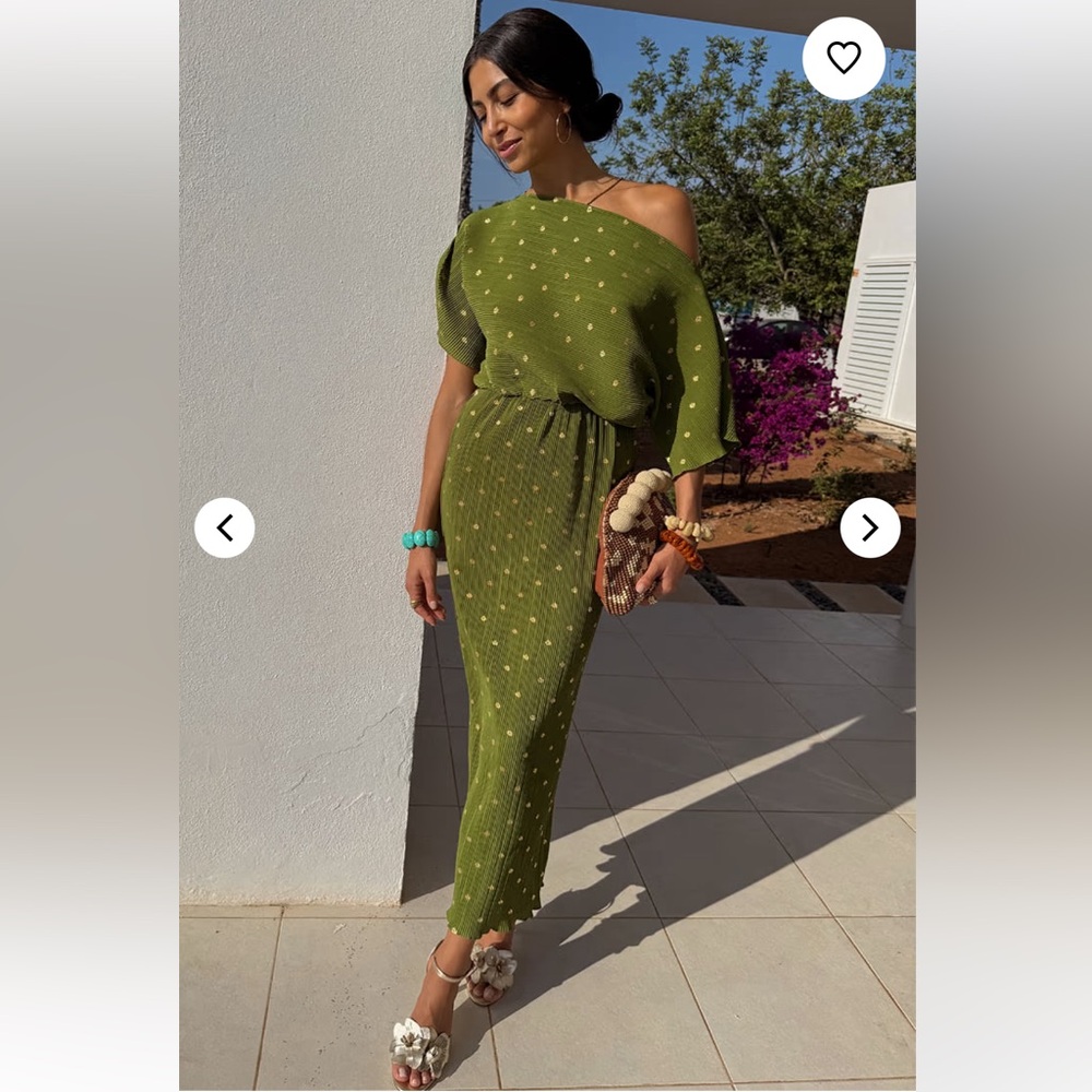 Never Fully Dressed Asymmetrical Olive Dress